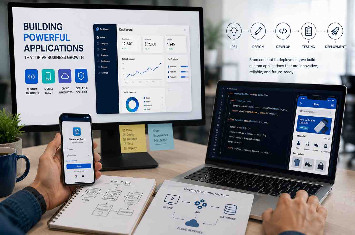 Application development Banner