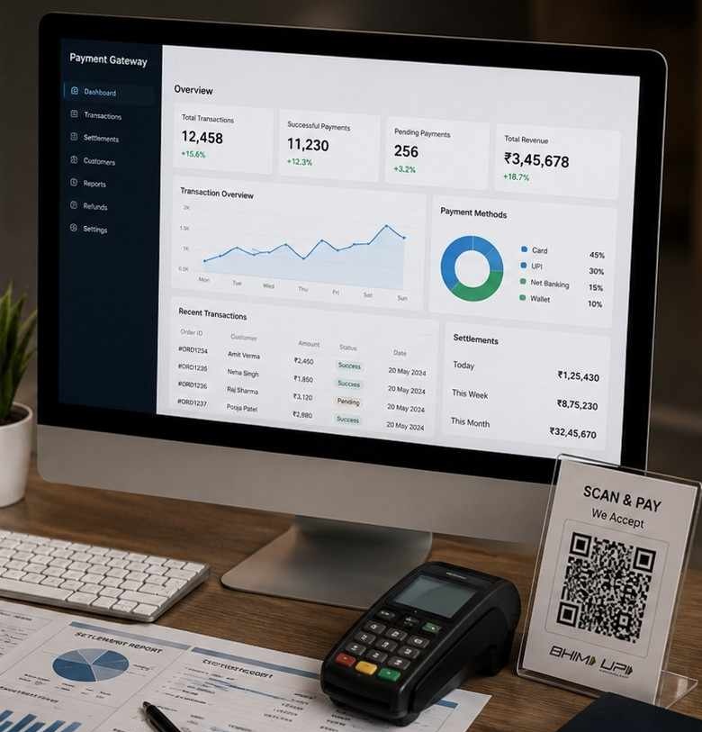 Multiple Payment Methods and UPI Integration Portal