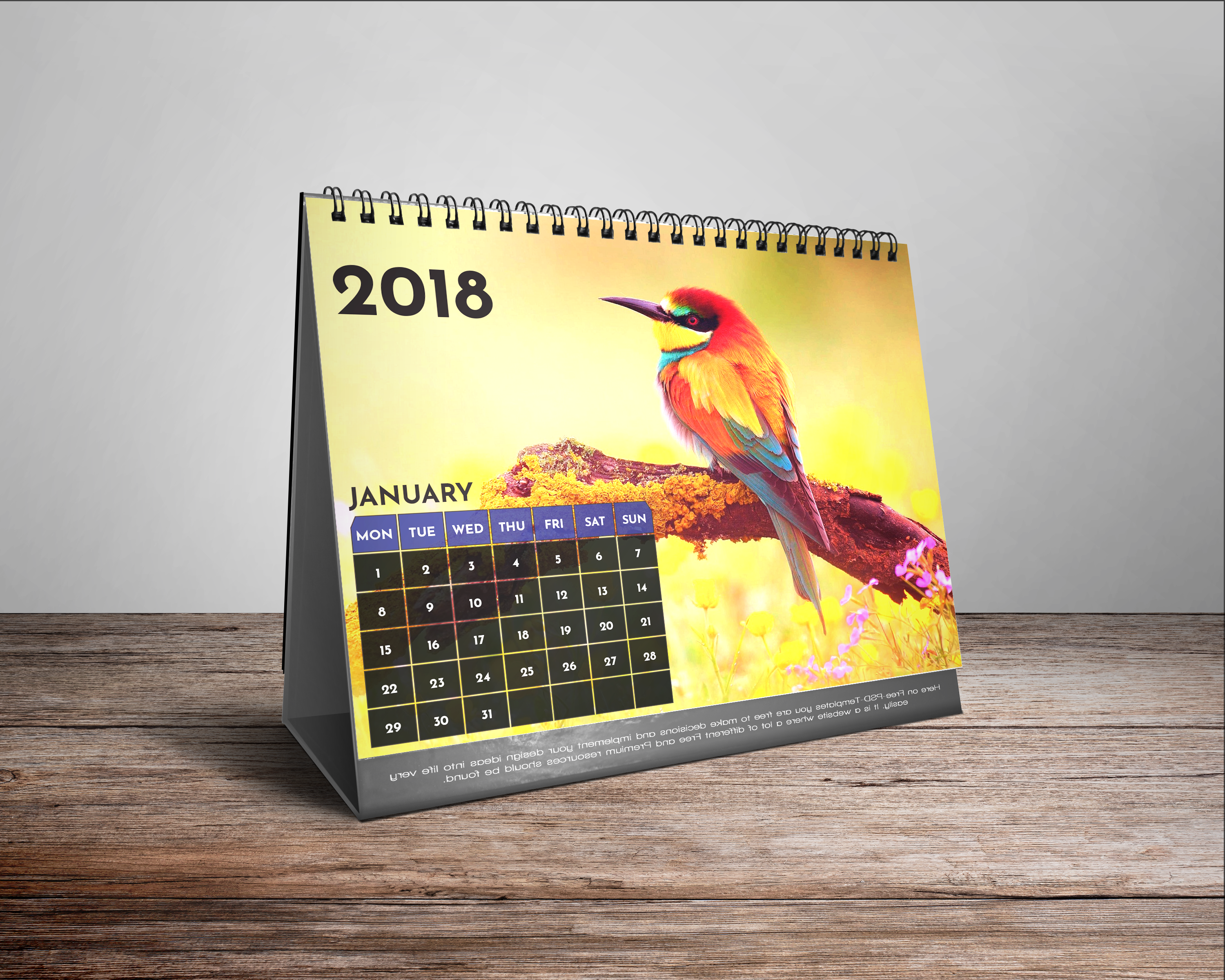 Calendar mock up 